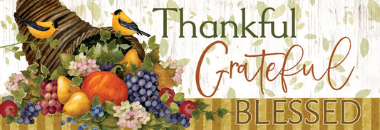 Thankful Cornucopia Signature Sign