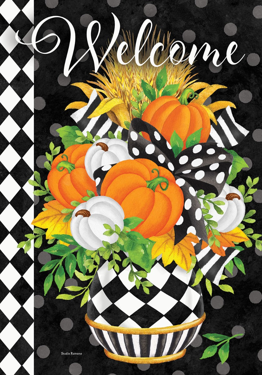 Black & White Planter House Flag