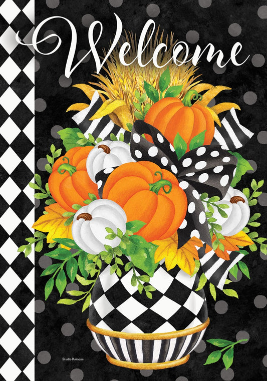 Black & White Planter House Flag