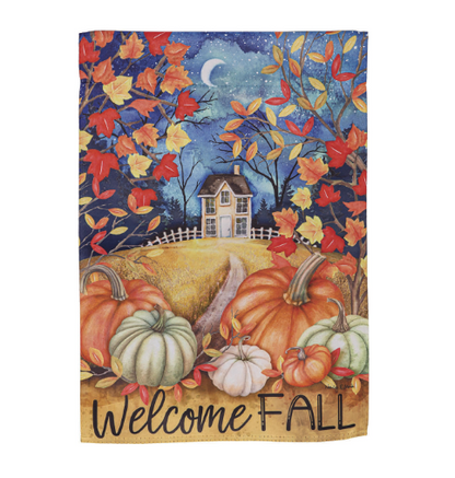 Alive in Fall Suede Garden Flags