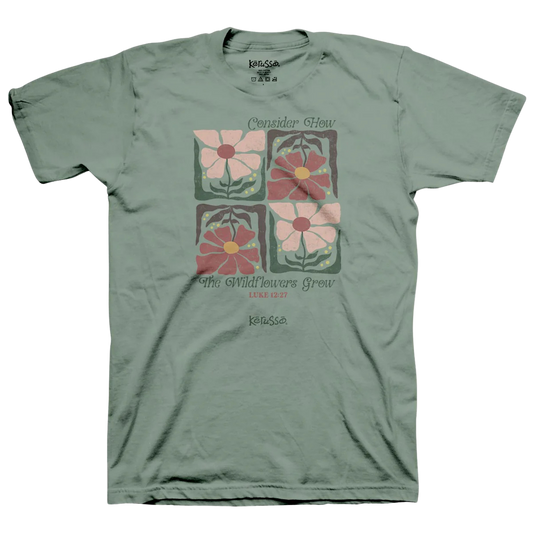 Kerusso Women's T-Shirt Wildflowers
