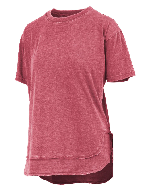 Poncho Top in Garnet