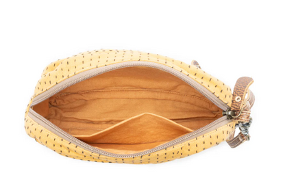 Myra Bag Daisy Pop Woven Pouch in Marigold Yellow