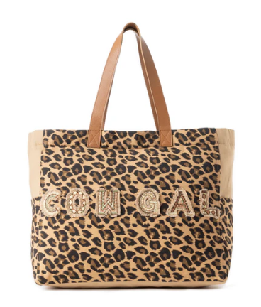 Myra Bag Panthera Cowgirl Weekender Bag in Jaguar Print