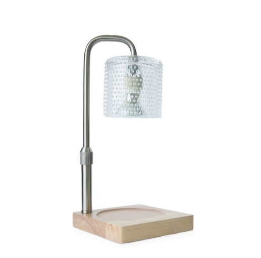 Silver Hobnail Candle Warmer Lamp