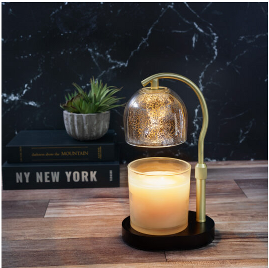 Mercury Glass Candle Warmer Lamp
