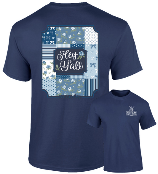 Southernology Patchwork Hey Y'all Short Sleeve T-Shirt