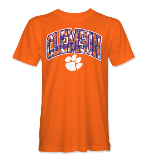 Youth Clemson University Duck Camo Short Sleeve T-Shirt