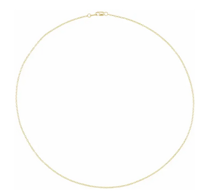 CH1202:647:P 14K Yellow Gold Filled 1.3mm Adjustable Cable - 18"