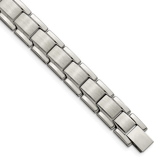 Stainless Steel Brushed & Polished 8.25" Link Bracelet