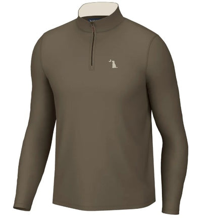 Local Boy Bentley Quarter Zip in Brown