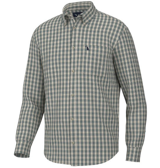 Local Boy Faulk Dress Shirt in Ocean, Beige, & Rust