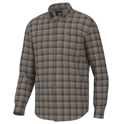 L1500039 Local Boy Gardner Stretch Flannel Tan Garnet Navy