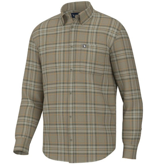 Local Boy Phelan Stretch Flannel in Tan, Olive, & Yellow