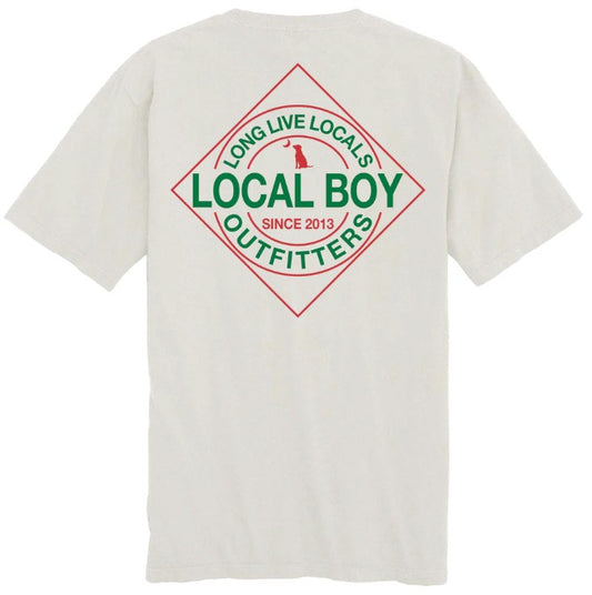 Local Boy Red Devil Short Sleeve T-Shirt in Silver