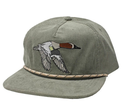 Local Boy Canvas back Corduroy Hat in Agave