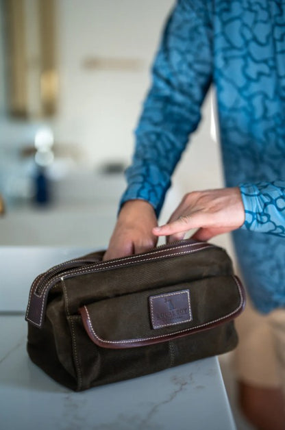 Local Boy Leather Toiletry Bag