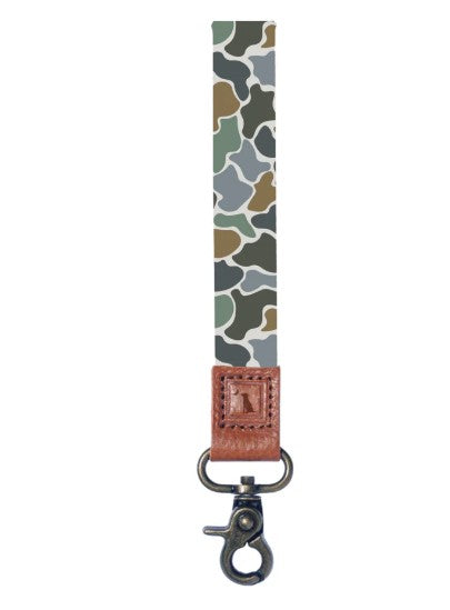 Local Boy Wrist Lanyard in Forest Camo Bluff