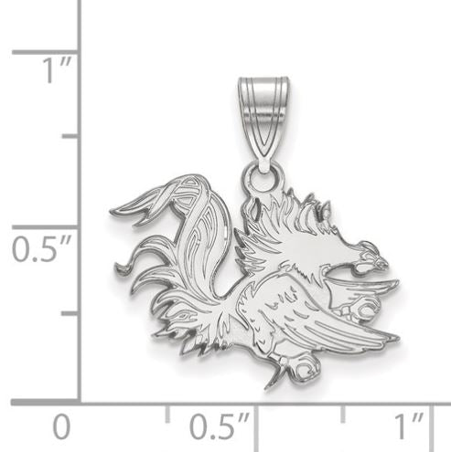 Sterling Silver University Of South Carolina Medium Pendant