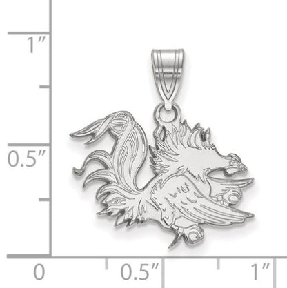 Sterling Silver University Of South Carolina Medium Pendant
