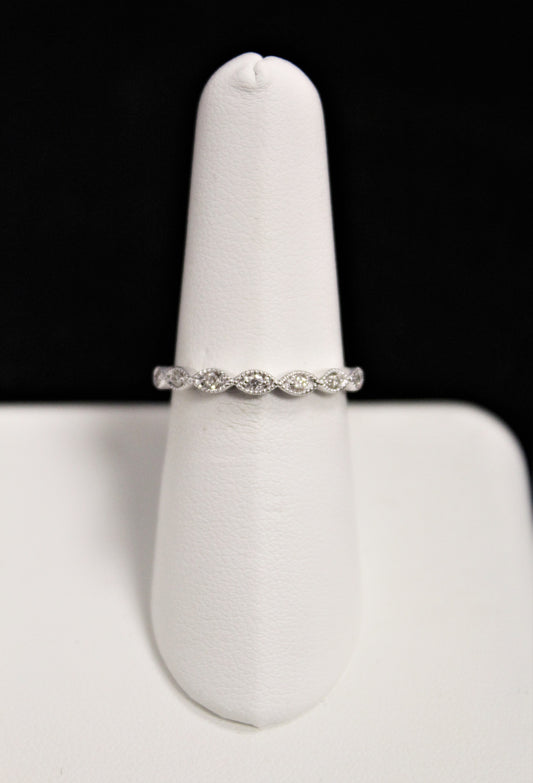 10K White Gold Diamond Band - .10CT