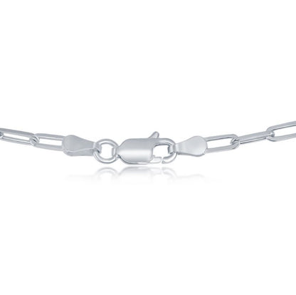 Sterling Silver 2.8mm Paper Clip Chain - 18"