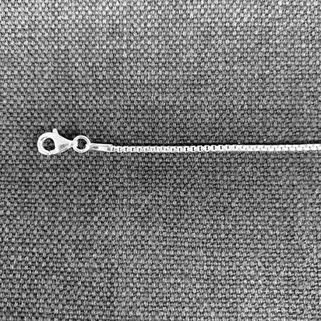 Sterling Silver 1.3mm Rounded Box Chain - 16"