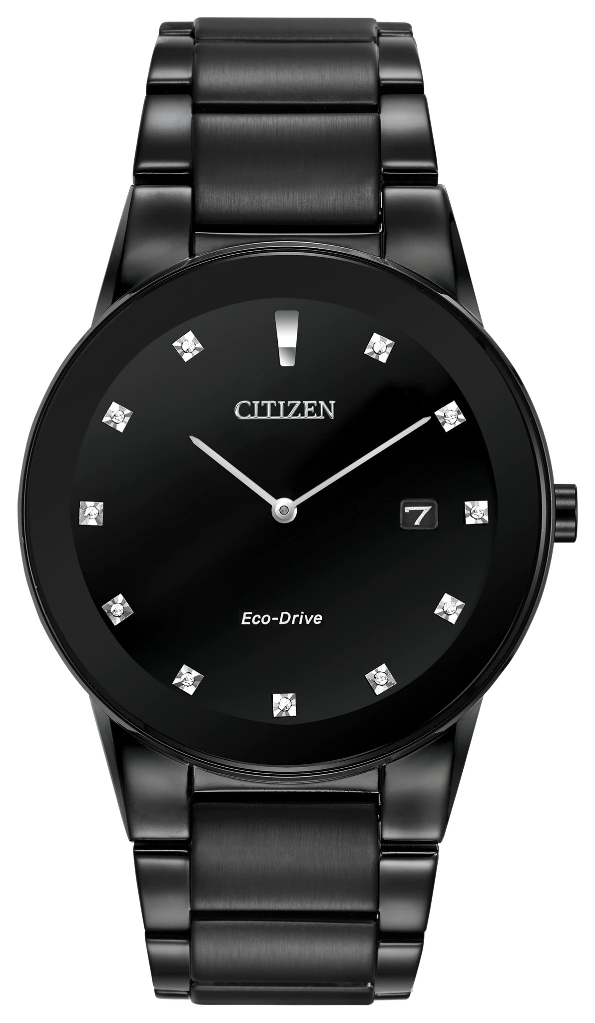 AU1065-58G Citizen Men's Eco-Drive Axiom All Black Diamond Watch | 40mm