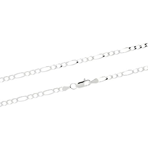 Sterling Silver 2mm Figaro Chain - 18"