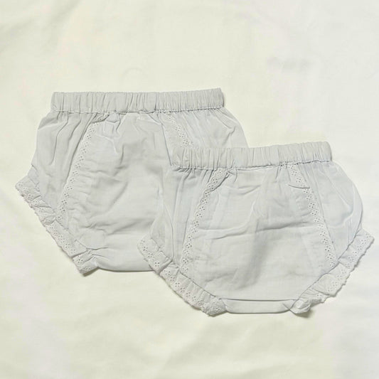 Baby Ruffles Bloomers White Available in Size 1 or 2