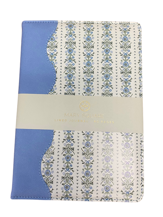 80164 Mary Square Take Two Printed Line Journal- Blue 0