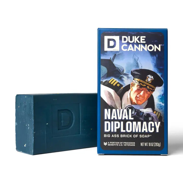 BSBA-NVLD-WW2 Duke Cannon Limited Edition WWII-Era Big Ass Brick of Soap - Navy Diplomacy 0