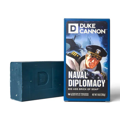 BSBA-NVLD-WW2 Duke Cannon Limited Edition WWII-Era Big Ass Brick of Soap - Navy Diplomacy 0