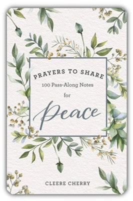 9781644546611 100 Pass-Along Notes for Peace By Cleere Cherry Prayers to Share 0