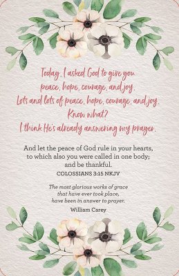 9781644546611 100 Pass-Along Notes for Peace By Cleere Cherry Prayers to Share 0