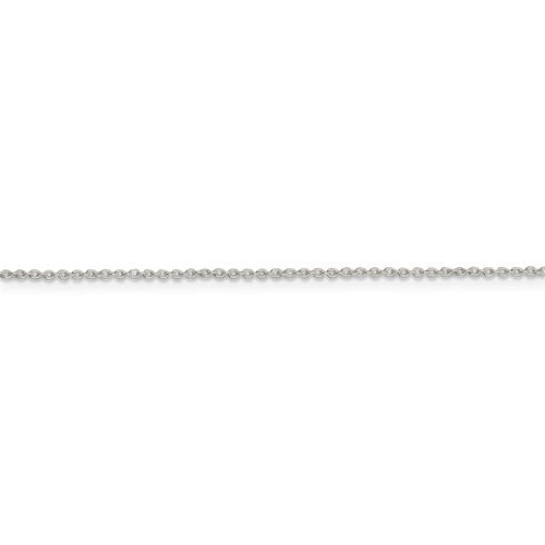 Sterling Silver 1mm Polished Cable Chain - 18"