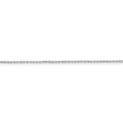 Sterling Silver 1mm Polished Cable Chain - 18"