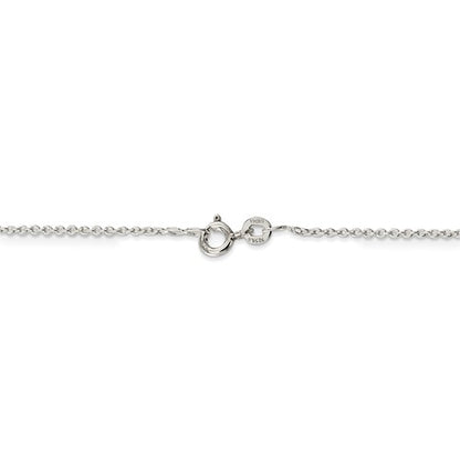 Sterling Silver 1mm Polished Cable Chain - 18"