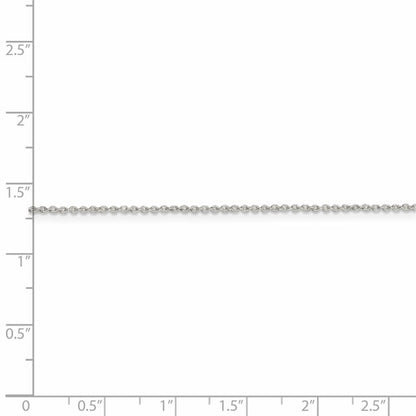 Sterling Silver 1mm Polished Cable Chain - 18"
