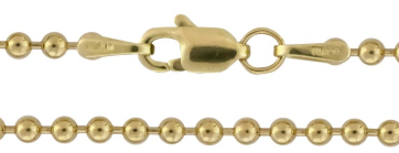 CHN1105 14K Gold Filled Bead Necklace