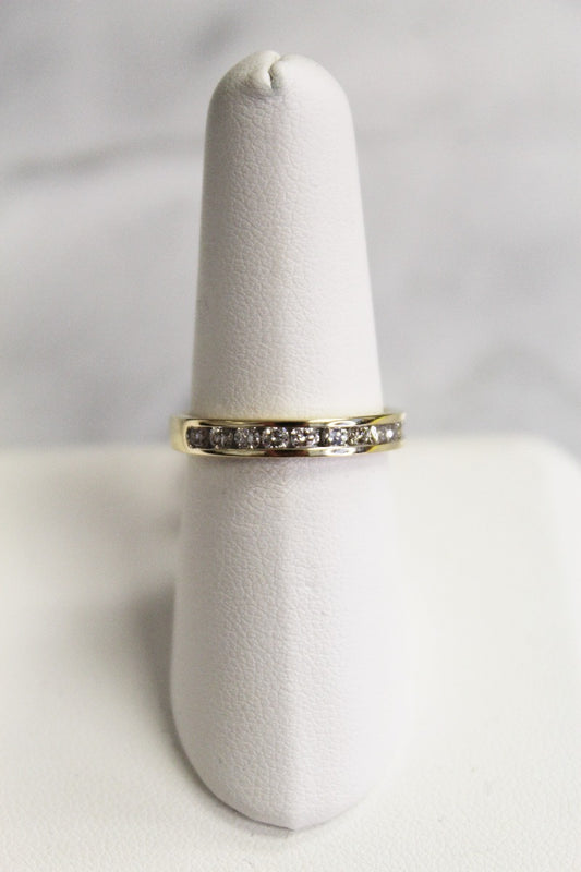 14K Yellow Gold .50Ct Diamond Band