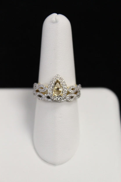 Ladies 14K Yellow Gold Semi Mount Set - .55Ct