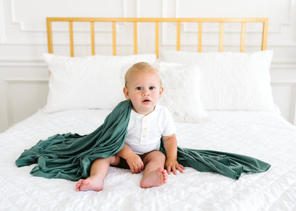 Copper Pearl Knit Swaddle Blanket - Journey