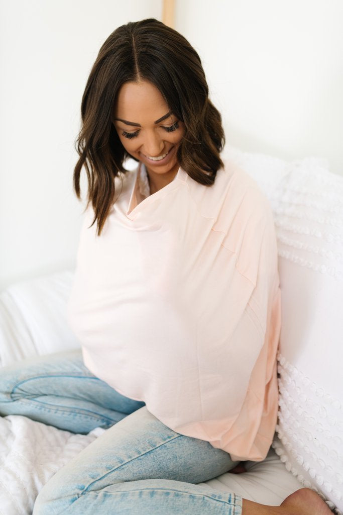 Copper Pearl Multi-Use Car Seat Cover & Nursing Cover - Blush