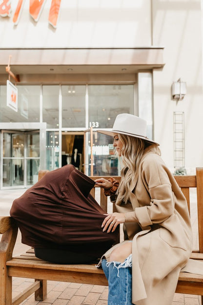 Copper Pearl Multi-Use Car Seat Cover & Nursing Cover - Moose