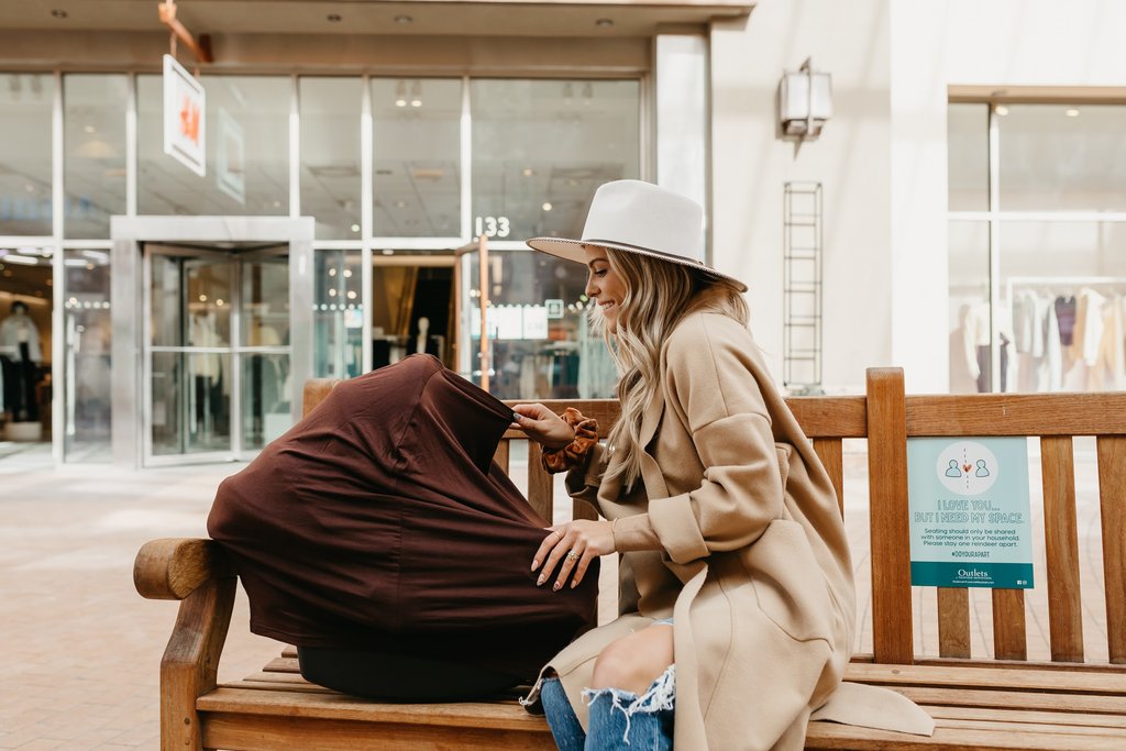 Copper Pearl Multi-Use Car Seat Cover & Nursing Cover - Moose