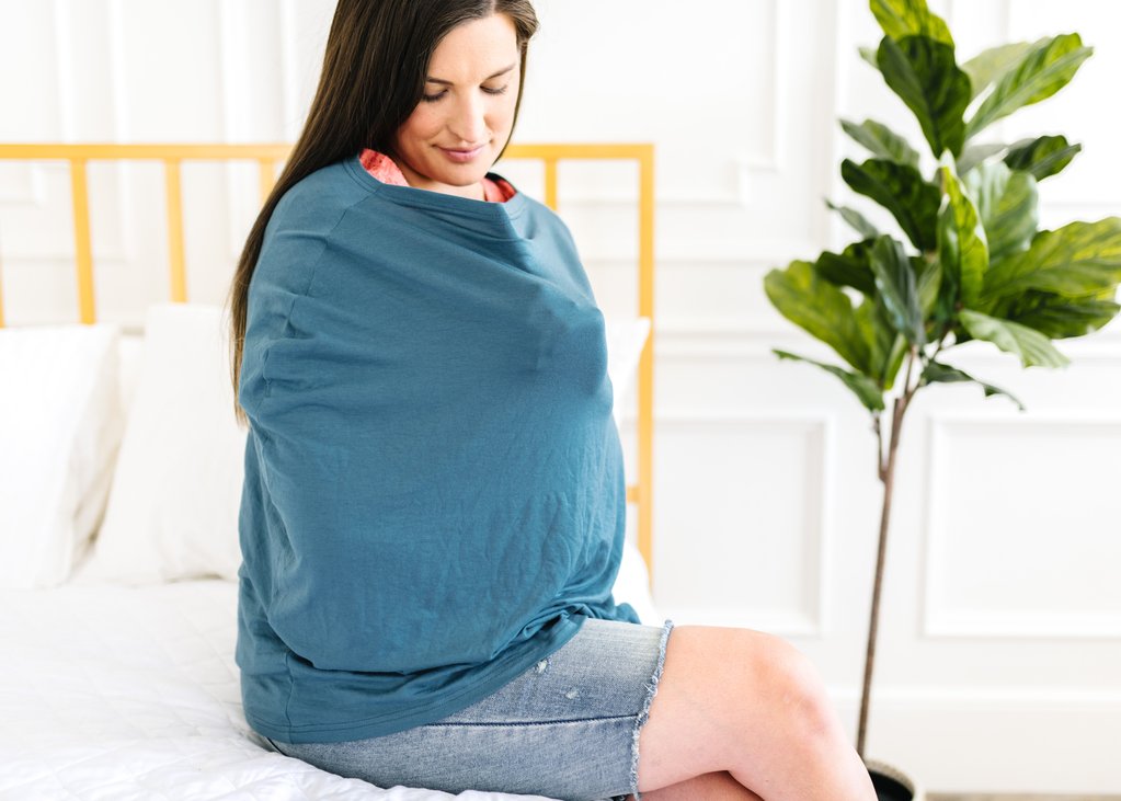 Copper Pearl Multi-Use Car Seat Cover & Nursing Cover - Steel