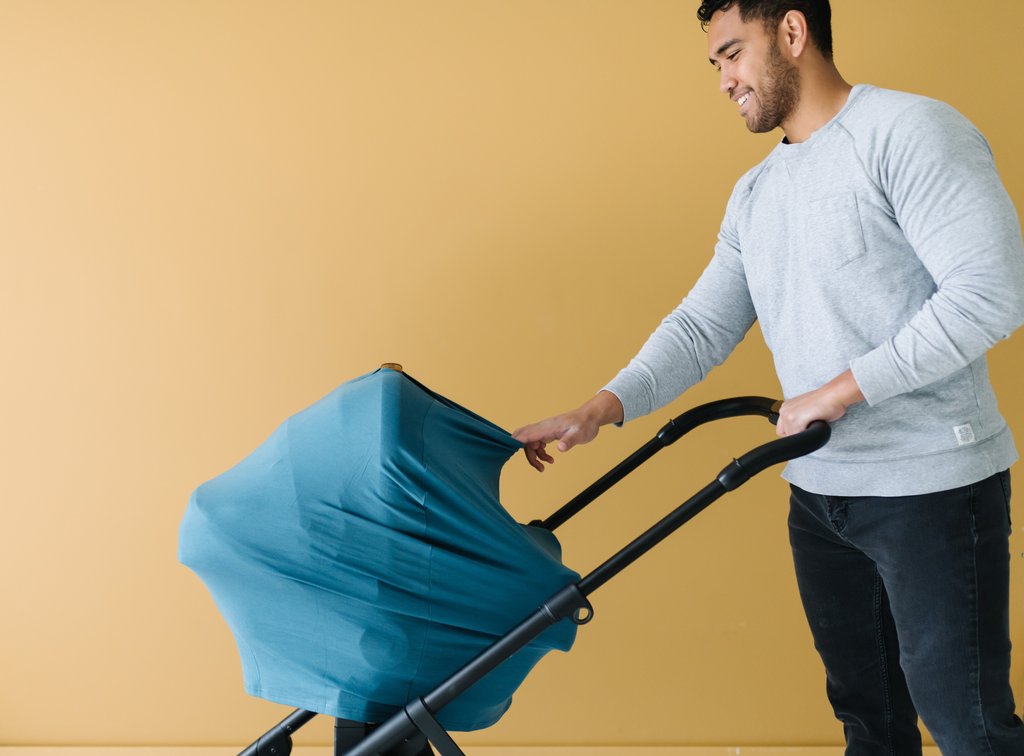 Copper Pearl Multi-Use Car Seat Cover & Nursing Cover - Steel