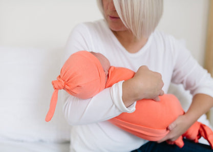 Copper Pearl Top Knot Hat - Stella