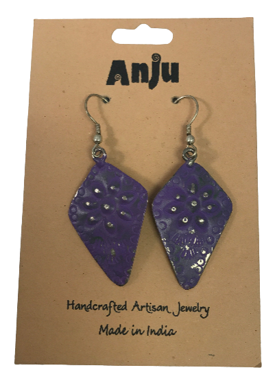 EP327 Silver Patina Earrings
